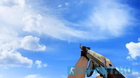 Модель «АК-47 | Поверхностная закалка» для CS 1.6 (скрин 4)