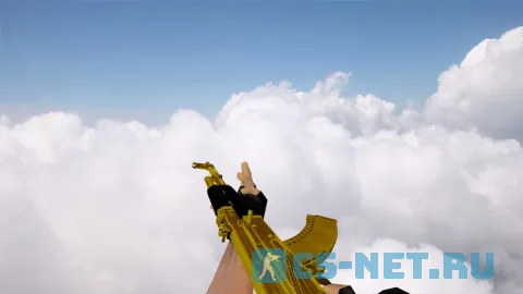 Модель «AK-47 Golden Anim» для CS 1.6 (скрин 3)
