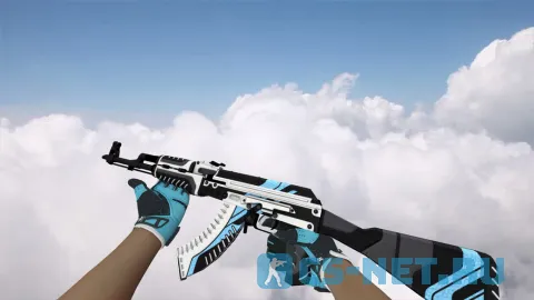 Модель «AK-47 Vulcan (blue gloves)» для CS 1.6