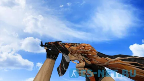 Модель «AK-47 | Worm из Standoff 2» для CS 1.6 (скрин 2)