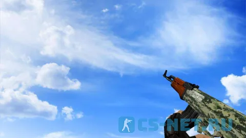 Модель «АК-47 Лесной камуфляж» для CS 1.6 (скрин 2)