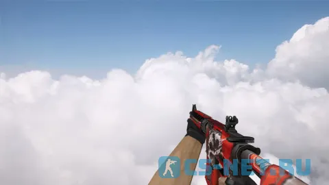 Модель «M4A4 War Red» для CS 1.6 (скрин 3)