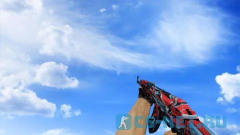 Модель «АК-47 Буйство красок» для CS 1.6 (скрин 4)