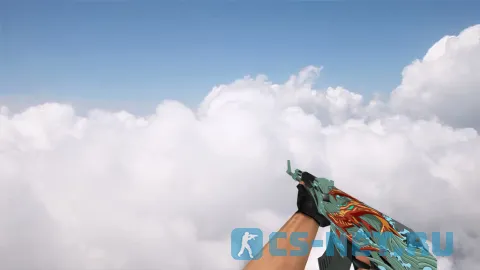 Модель «Default AK-47 Aquamarine Revenge» для CS 1.6