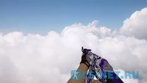 Модель «AK-47 Demolition Purple» для CS 1.6 (скрин 4)