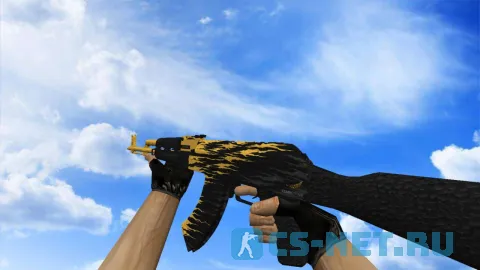Модель «AK-47 | Fabric Storm из Standoff 2» для CS 1.6 (сркин 2)