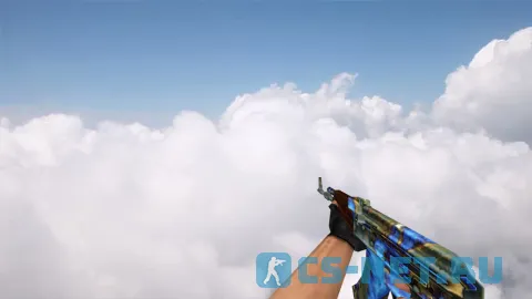 Модель «Default AK-47 Case Hardened» для CS 1.6