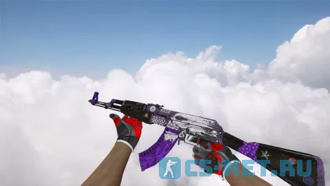 Модель «AK-47 Rise Purple» для CS 1.6