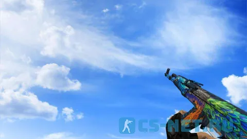 Модель «АК-47 Яростный павлин» для CS 1.6 (скрин 2)
