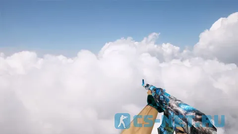Модель «AK47 Blue Bones» для CS 1.6