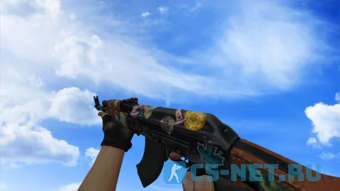 Модель «АК-47 Путешественник 2» для CS 1.6 (скрин 2)