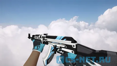 Модель «AK-47 Vulcan (blue gloves)» для CS 1.6 (скрин 2)