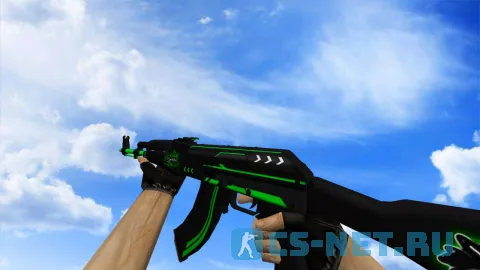 Модель «АК-47 Зеленая линия» для CS 1.6 (скрин 2)