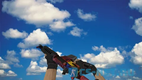 Модель «M4A4 | Мраморный градиент» для CS 1.6 (скрин 2)