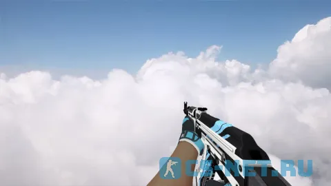 Модель «AK-47 Vulcan (blue gloves)» для CS 1.6 (скрин 4)