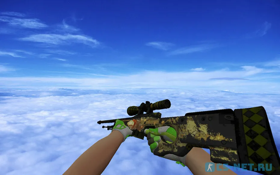 Модель «AWP Dragon Lore (Battle-Scarred)» для CS 1.6