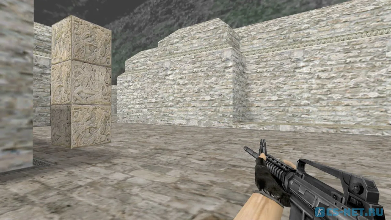 Стандартная модель М4А1 — классическая винтовка CS 1.6, проверенная временем.