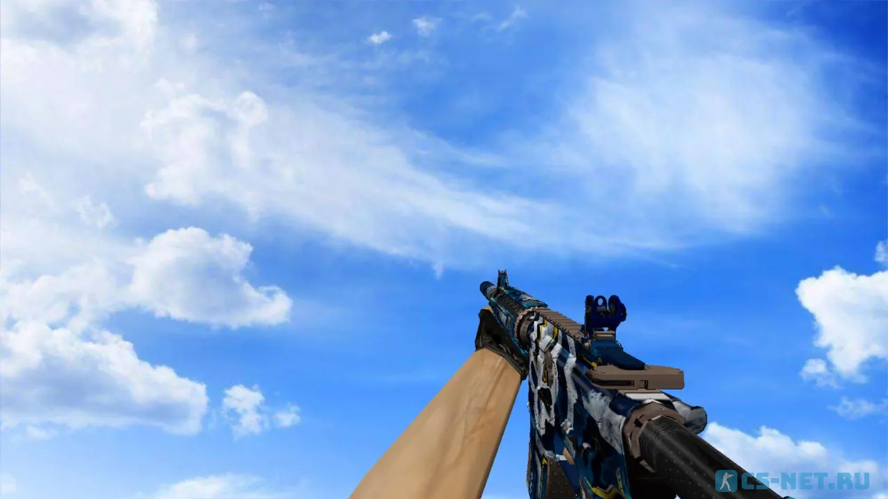 Модель «M4A4 | Ultramarine Maniac» для CS 1.6 (скрин 3)
