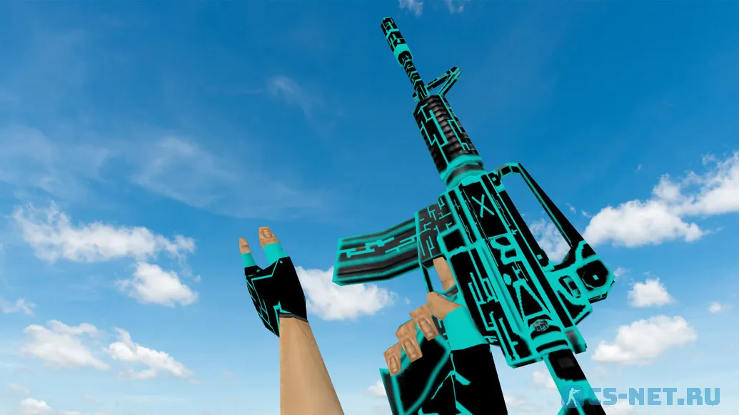Модель «Default M4A1 Neon Electro» для CS 1.6 (скрин 2)