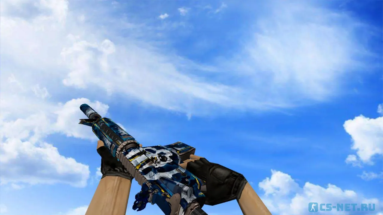 Модель «М4А4 Ультрамариновый маньяк» для CS 1.6 (скрин 2)