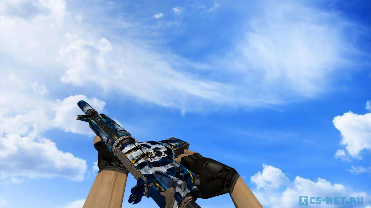 Модель «M4A4 | Ultramarine Maniac» для CS 1.6 (скрин 2)
