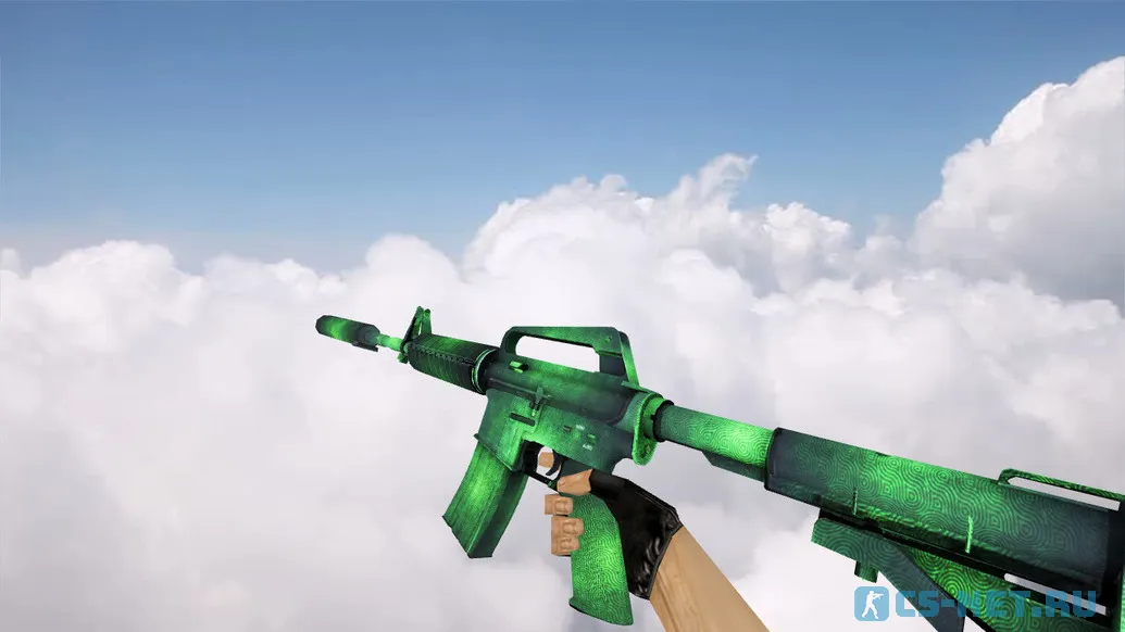 Модель «М4А1 | Зеленая гравировка» для CS 1.6