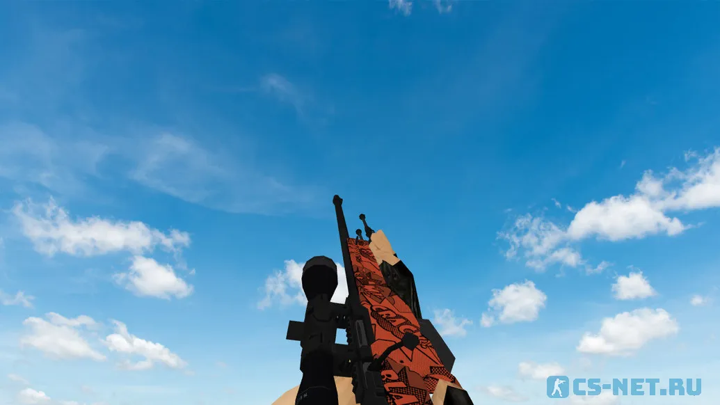Модель «AWP | БАХ с наклейками» для CS 1.6 (скрин 2)