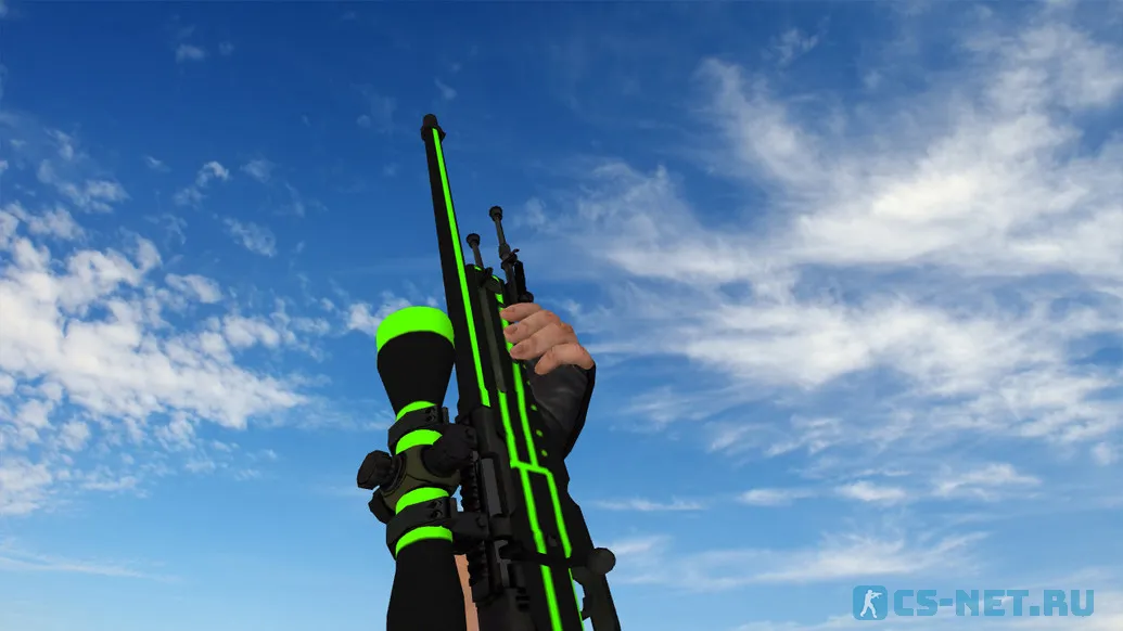 Модель «AWP | Зеленая линия» для CS 1.6 (скрин 2)