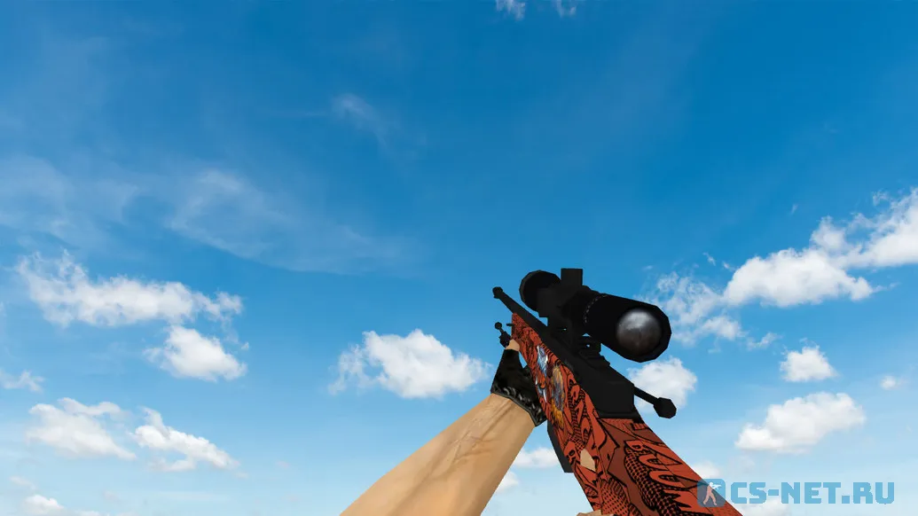 Модель «AWP | БАХ с наклейками» для CS 1.6 (скрин 3)