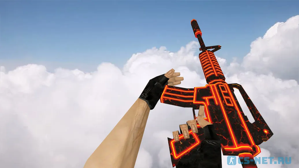 Модель «Default M4A1 | Hot Lava» для CS 1.6 (скрин 2)