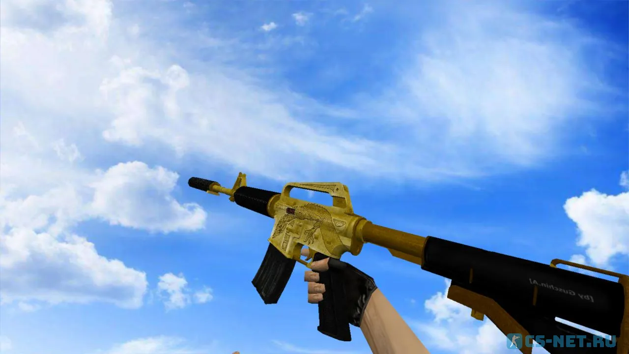 Модель «М4А1 Золотой Василиск» для CS 1.6