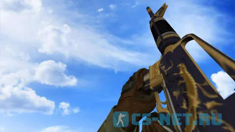 Модель «M4A1 | Золотая спираль» для CS 1.6 (скрин 2)