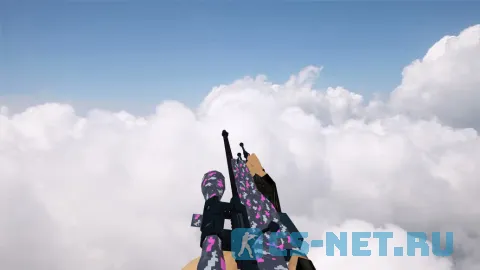 Модель «AWP Пиксельный камуфляж | Розовый» для CS 1.6 (скрин 2)