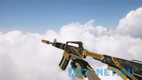 Модель «M4A1 | Золотая спираль (yellow gloves)» для CS 1.6
