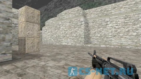 Стандартная модель М4А1 — классическая винтовка CS 1.6, проверенная временем.