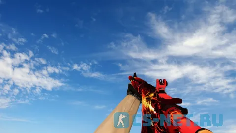 Модель «M4A4 Burn Out» для CS 1.6 (скрин 3)