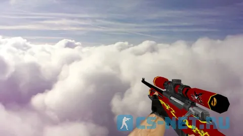 Модель «Default AWP Red Dragon» для CS 1.6