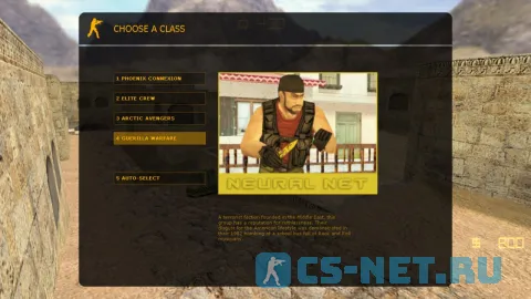 CS 1.6 Neural Net (выбор команды)