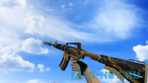 Модель «М4А1 Золотая спираль (HD anim)» для CS 1.6