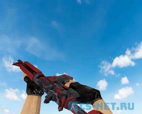 Модель «M4A4 | Пиксельный камуфляж «Красный»» для CS 1.6 (скрин 2)