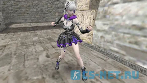 Модель девушки «Night Witch Luna» из CSO для CS 1.6 (вид спереди)