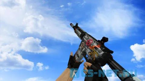 Модель «M4A4 | Азимов (с наклейками)» для CS 1.6 (скрин 2)