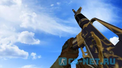 Модель «М4А1 | Золотая спираль» для CS 1.6 (скрин 2)