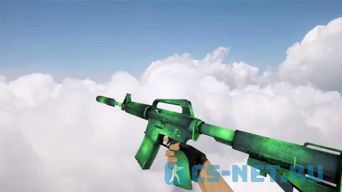 Модель «М4А1 | Зеленая гравировка» для CS 1.6