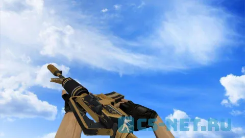 Модель «М4А1 Золотая спираль (HD anim)» для CS 1.6 (скрин 2)