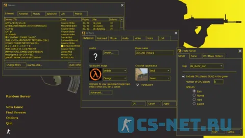 CS 1.6 Neural Net (главное меню)