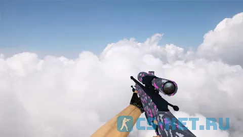 Модель «AWP Пиксельный камуфляж | Розовый» для CS 1.6 (скрин 3)
