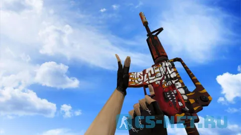 Модель «Default M4A1 | Адское пламя» для CS 1.6 (скрин 2)
