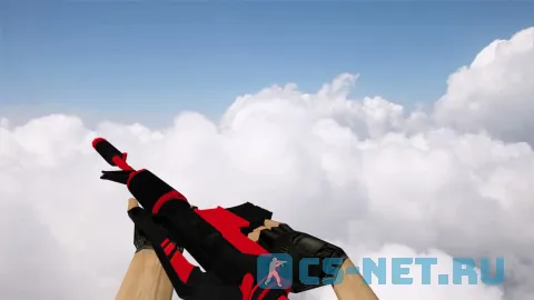 Модель «M4A1 Red Pleasure w Stickers» для CS 1.6 (скрин 2)