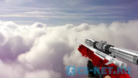 Модель «Default AWP Silver Red Camo» для CS 1.6 (скрин 2)